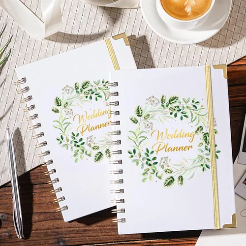 Miniatura 2 de Artan - Agenda de boda y organizador – Planificadores de boda, planificador de boda para novia con 5 secciones con pestañas, 6.5 x 8.5 pulgadas