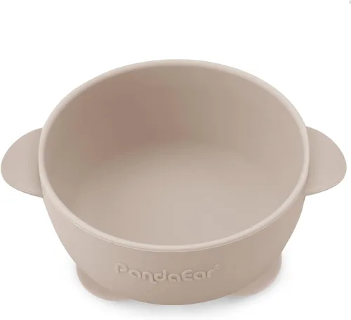 Miniatura 6 de PandaEar Paquete de 3 Tazones de Silicona con Succión para Bebés y 3 Cucharas de Alimentación para Bebés Cuencos Antideslizantes que se Mantienen