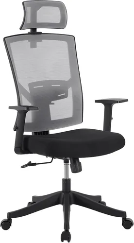 Miniatura 15 de Silla de oficina para personas pesadas, silla de escritorio ergonómica de 350 libras con reposacabezas ajustable, soporte lumbar, brazos abatibles