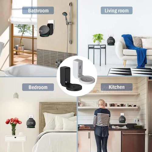 Miniatura 4 de Soporte de pared para Amazon Echo Dot 4/Echo Dot 5, soporte para Echo Dot 5, accesorios de soporte para Echo Dot 4, accesorios de altavoz