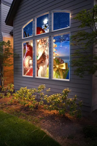 Miniatura 4 de Pantalla de proyector holográfica de Halloween de 40 x 60 pulgadas, pantalla fantasmal de doble cara para ventanas, paredes y decoración de patio al