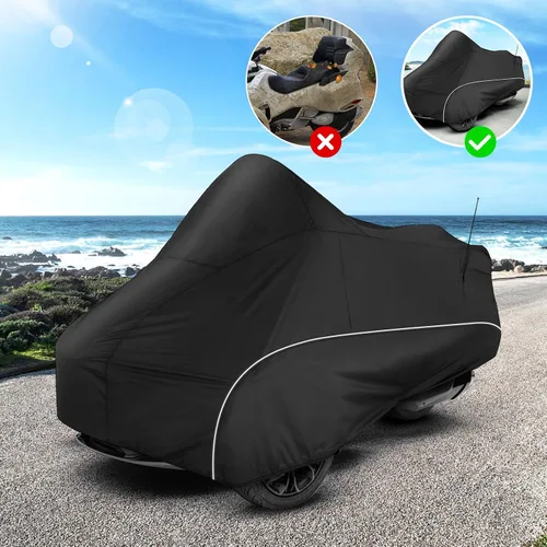 Miniatura 4 de Funda completa para Spyder F3 compatible con Can-Am Spyder F3T Tour y Limited 300D Oxford Protector de tela contra el polvo, la nieve, la lluvia