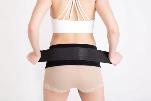 Miniatura 8 de Faja abdominal con compresión de ingle, faja para varices vulvares, hernia y dolor en el piso pélvico., S Ab talla 0-6 + S banda para ingle, Negro