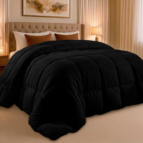 Miniatura 25 de Utopia Bedding - Juego de edredones de plumón con inserción de edredón acolchado con esquinas y pestañas, edredones alternativos cosidos en caja