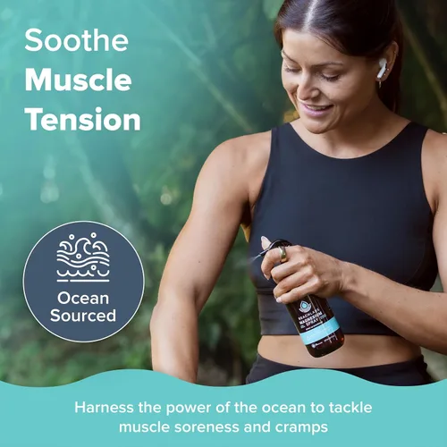 Miniatura 2 de Spray de magnesio (paquete de 2) – procedente del océano y 100% fabricado en Canadá Spray de magnesio para pies y cuerpo Agua de mar concentrada