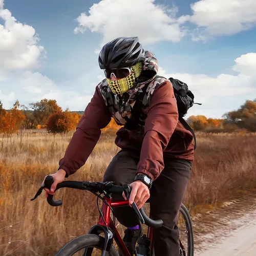Miniatura 6 de Achiou - Pasamontañas, máscara facial, para hombres o mujeres, máscara de cara completa con capucha, para nieve, motocicleta, correr, clima frío