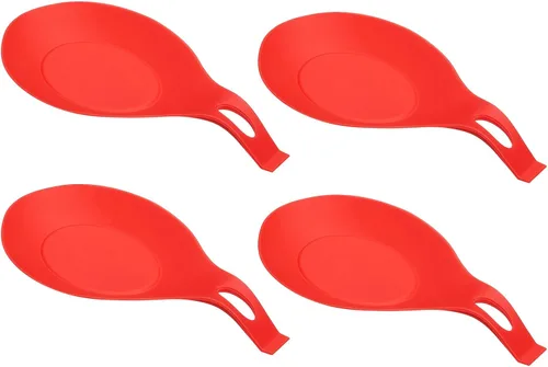 Miniatura 8 de uxcell Soporte de cuchara de silicona, 7.68 x 3.74 pulgadas, resistente al calor, soporte para utensilios de cocina, espátula, soporte para cucharón