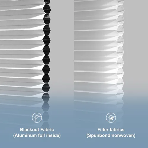 Miniatura 9 de Boolegon Persianas Sin Taladro para Ventanas Persianas Celulares Opacas Sin Cables Sin Herramientas Persianas de Panal Bajar Fácil Instalación