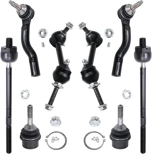 Miniatura 249 de Detroit Axle – Kit de suspensión delantera para Hyundai 2013-2018 Santa Fe 2 enlaces de barra de estabilizador 4 varillas de amarre interiores