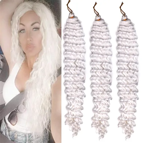 Miniatura 10 de 3 trenzas de ganchillo Passion Twist, cabello sintético preseparado para trenzar de 14 pulgadas, 3 paquetes de cabello trenzado pretrenzado