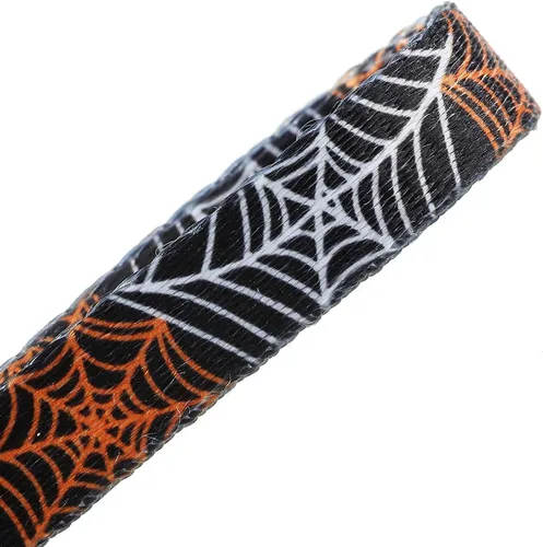 Miniatura 5 de Collar de perro de Halloween con flor desmontable, collar de calabaza de araña para mascotas pequeñas y cachorros