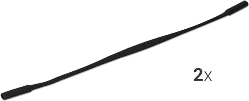 Miniatura 4 de kwmobile Correas deportivas de silicona para gafas, paquete de 2 cordones deportivos delgados de silicona antideslizantes para gafas de adultos