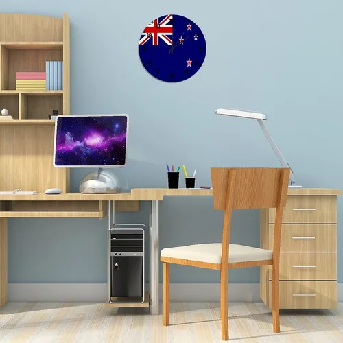 Miniatura 630 de Cheyan Reloj de pared con bandera de Canadá de 12 pulgadas, silencioso, sin tictac, de PVC, funciona con pilas, reloj redondo decorativo, regalo