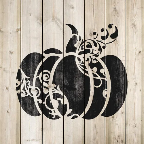 Miniatura 4 de Plantilla decorativa de calabaza para paredes y manualidades, plantillas reutilizables para pintar en tamaños pequeños y grandes