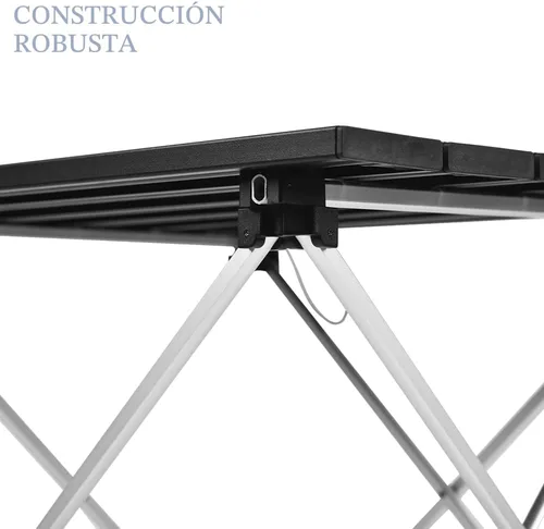 Miniatura 7 de Mesa de camping portátil Grope con superficie de mesa de aluminio, mesa de playa plegable fácil de transportar, perfecta para exteriores, picnic