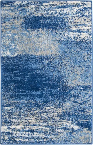 Miniatura 75 de SAFAVIEH, colección Adirondack - Alfombra de 6 x 9 pies, plateada/multicolor, abstracta, moderna, no desprende pelo, de fácil cuidado, para zonas