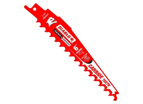 Miniatura 6 de Diablo Steel Demon Hojas de sierra alternantes con dientes de carburo para metal delgado - Vida de corte 50 veces más larga - 6" de longitud, 12 TPI