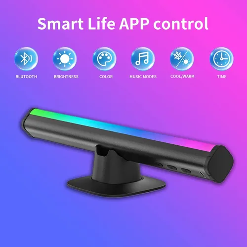 Miniatura 3 de Barra de luz LED inteligente, luces para juegos, iluminación ambiental con modos de escena y modos de música, barras de luz de color Bluetooth