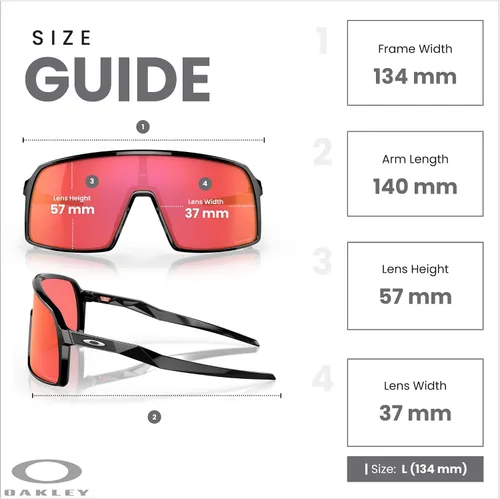 Miniatura 4 de Oakley Sutro OO9406 OO9462 - Lentes de sol para hombre, kit de correa de accesorios, bolsa de microfibra