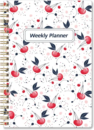Miniatura 8 de Agenda semanal sin fecha, cuaderno de objetivos semanales, planificador de lista de tareas A5, lista de seguimiento de hábitos con encuadernación