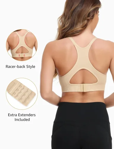 Miniatura 3 de Pumping Bra for Breastfeeding Supportive Workout Racerback Nursing & Maternity Bra Wirefree Yoga Sport Bra