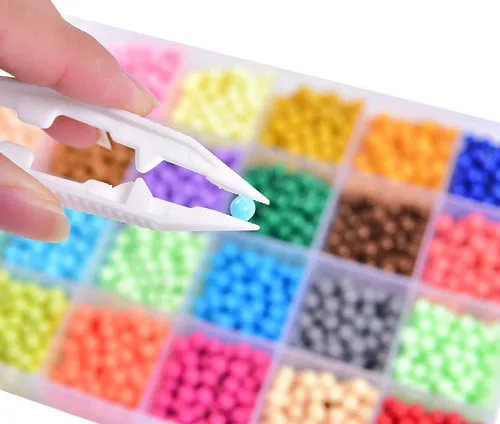 Miniatura 4 de 30 pinzas de plástico, 5 colores surtidos, herramientas de pinzas para manualidades, proyectos de cuentas creativas, fabricación de joyas, niños