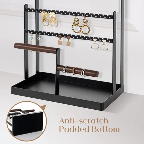 Miniatura 5 de ProCase Organizador de Joyas Soporte Organizador de Collares Soporte para Aretes, Soporte de Joyería de 6 Niveles Soporte para Collares con 15