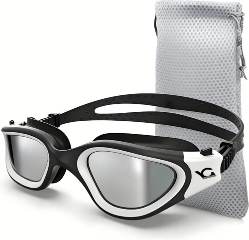 Gafas de natación, gafas de natación, gafas de natación profesionales, antivaho sin fugas, gafas de natación de visión amplia Gris2