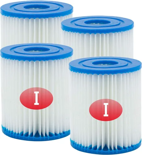 Miniatura 8 de Cartucho de filtro de piscina tipo I, 3.11 x 3.48 pulgadas, tamaño I para filtro de piscina, bombas de filtro de piscina, reemplazos universales