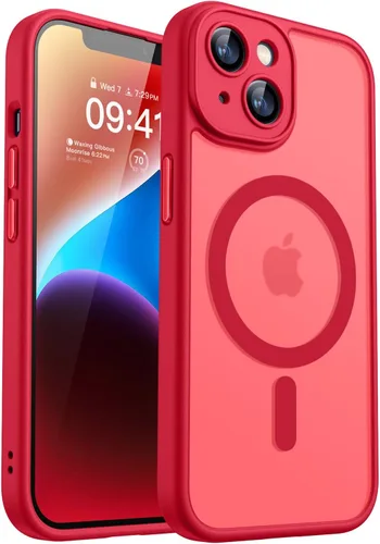 Miniatura 53 de CANSHN Funda magnética compatible con iPhone 17 Pro, mejorada [protección completa de la cámara] [compatible con Magsafe] [mate translúcido] funda