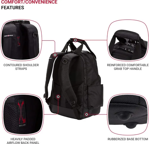 Miniatura 2 de SwissGear Mochila de bolsa de herramientas, se adapta hasta, Negro, Mediana