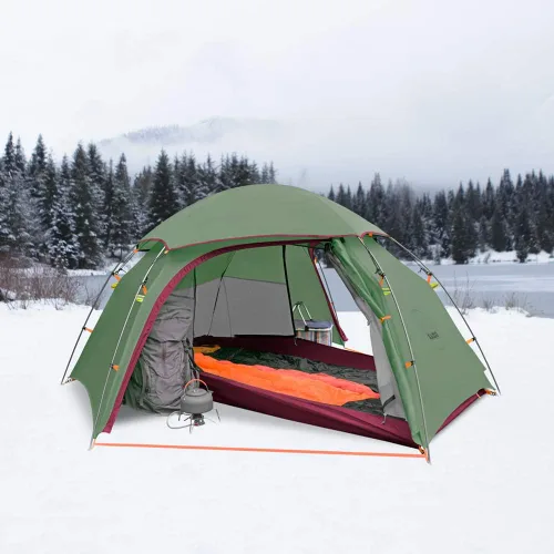 Miniatura 2 de KAZOO Tienda de campaña impermeable para mochilero Ultraligera 1/2 personas Carpa de camping ligera 1/2 personas Tiendas de senderismo Marcos