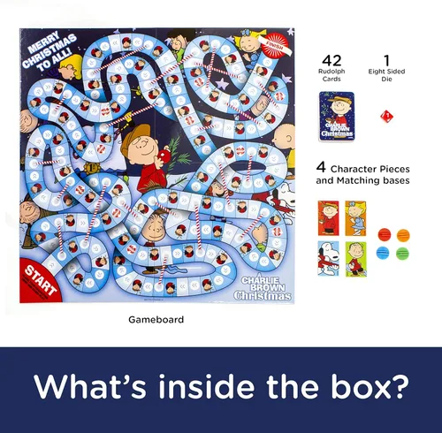 Miniatura 3 de Aquarius Charlie Brown - Juego de mesa de viaje de Navidad, divertido para niños y adultos, mercancía y coleccionables de cacahuetes con licencia