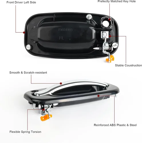 Miniatura 3 de Manija de puerta exterior delantera del lado del conductor izquierdo para Chevrolet Silverado, Cadillac Escalade, Suburban, Tahoe, Avalanche, GMC