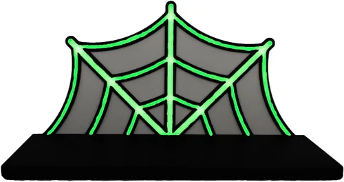 Chatelet Estante flotante de telaraña | Estante espeluznante de decoración de Halloween | 9 pulgadas de ancho x 5 pulgadas de profundidad | Brillan