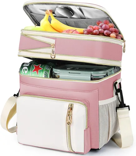 Miniatura 20 de Lonchera y bolsa de almuerzo para mujeres y hombres, lonchera grande aislada para adultos, a prueba de fugas, bolsa enfriadora para el trabajo