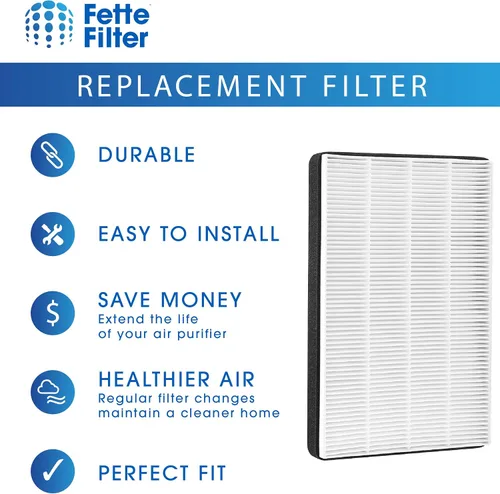 Miniatura 3 de Fette Filter - 2 filtros HEPA de alta calidad compatibles con 3M F2 / A2 filtro purificador de aire para modelos # FAP-C02WA-G2, FAP-C03BA-G2