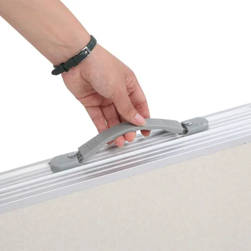 Miniatura 6 de lapday Mesa plegable de aluminio, mesa de camping multiusos, mesa rectangular portátil y ajustable para fiesta, playa, patio trasero, barbacoa