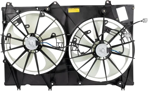 Miniatura 5 de TRQ Conjunto de ventilador de refrigeración dual del radiador compatible con Toyota Highlander 2008-2013 TO3115155