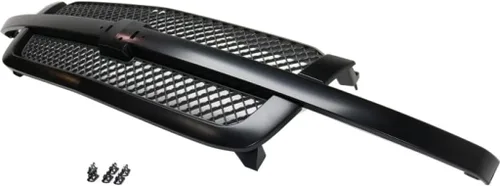 Miniatura 7 de Para Chevy Silverado 1500/2500 HD Grille Assembly 2003 04 05 2006 Inserto de malla Carcasa pintable con inserto gris con barra central