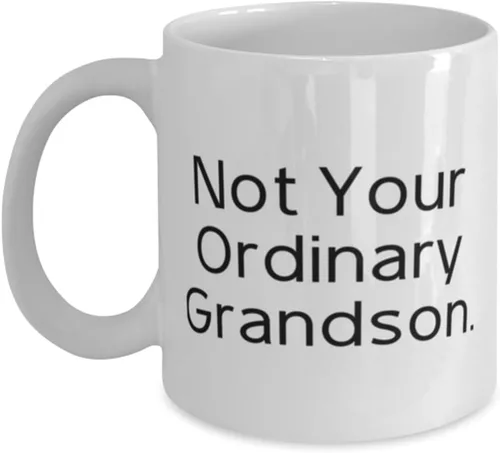 New Grandson 11oz 15oz Mug, Not Your Ordinary Grandson, Epic Gifts for Grandchild from Grandpa, Birthday Unique Gifts, Inspire grandson gift ideas,