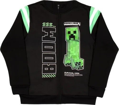 Miniatura 3 de Minecraft Creeper - Conjunto de pantalones deportivos de 3 piezas para niños, con cremallera, camiseta de manga corta y pantalones deportivos activos