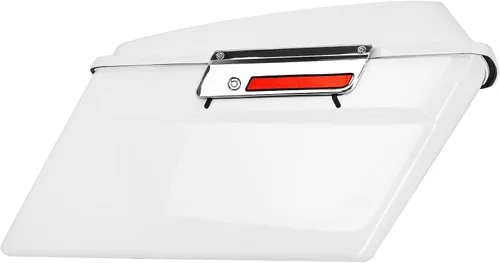 Miniatura 4 de Alforjas rígidas con soportes de conversión cromados para Harley Davidson 1984-2017 Softail Modelos FLST, FLSTC, FLSTF, FLSTN FLSTS, Rojo