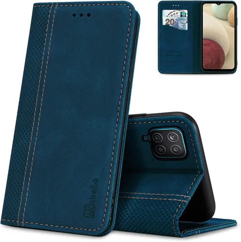 Miniatura 3 de AKABEILA Para Samsung A5 2017 Cartera Funda de Tarjeta de Crédito Titular Cierre Magnético Kickstand PU Cuero A Prueba de Golpes Flip Folio Libro