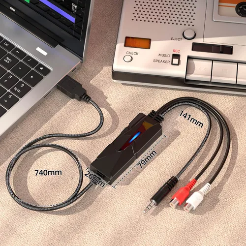 Miniatura 3 de DriverGenius AV202-B USB2.0 Dispositivo de tarjeta de captura/grabber de audio - Win & Mac