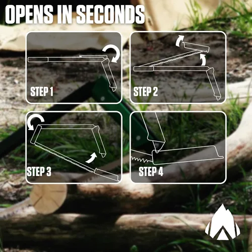 Miniatura 5 de AGAWA - Kit de Tripper BOREAL15 - Incluye sierra plegable de 15 pulgadas, funda de transporte de nailon, multiusos de 15 pulgadas y hoja agresiva