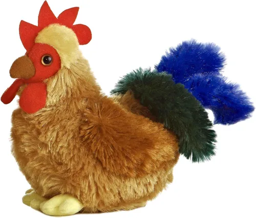 Aurora® - Adorable Mini Flopsie™ gallo Cocky™ - Animal de peluche, facilidad para jugar, compañero eterno - Marrón, 6 pulgadas
