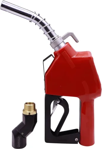 Miniatura 10 de Boquilla de combustible de 1 pulgada NPT con apagado automático verde para bomba de gasolina, boquilla resistente con manguera de combustible