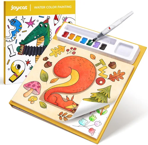Miniatura 12 de JoyCat Libros de pintura con agua para colorear para niños pequeños, juegos de pintura de acuarela para niños de 3 a 5 4 a 8 años, actividades