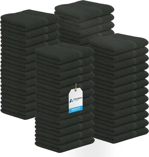 Miniatura 13 de Avalon Towels Toallitas de Algodón – (Paquete de 24) Tamaño 12x12 Pulgadas, 100% Algodón Hilado en Anillo, Toallitas Faciales Suaves y Absorbentes